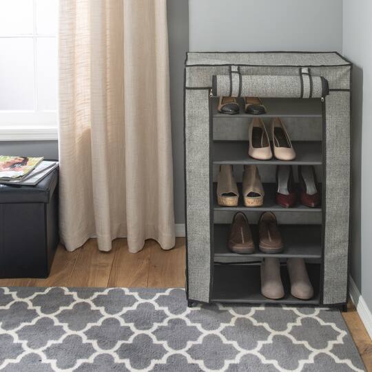 Simplify 5-Tier Shoe Organizer with Cover